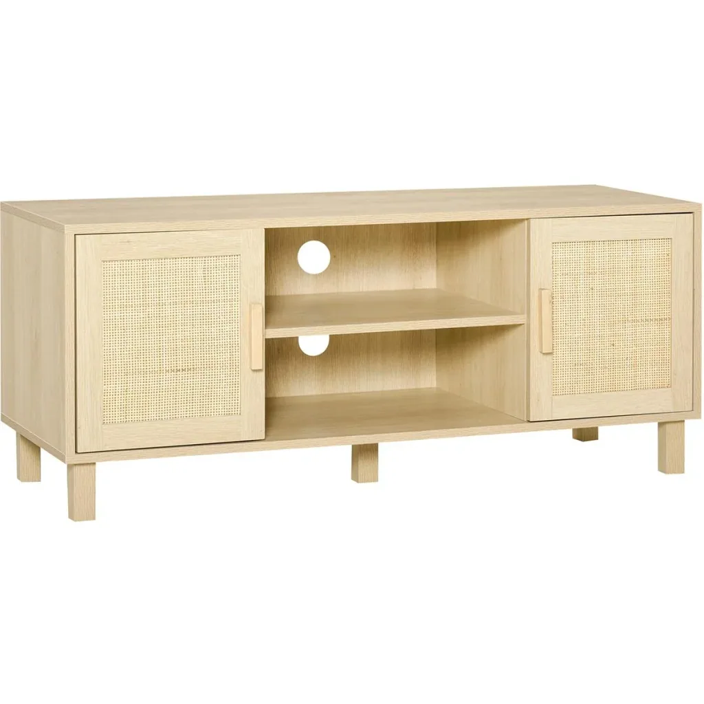 Fernsehschrank mit Rattanoptik natur