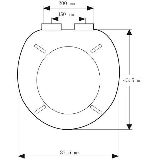 Toilettensitz weiß mit Absenkautomatik