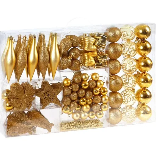 Weihnachtskugeln gold 102 Stk.