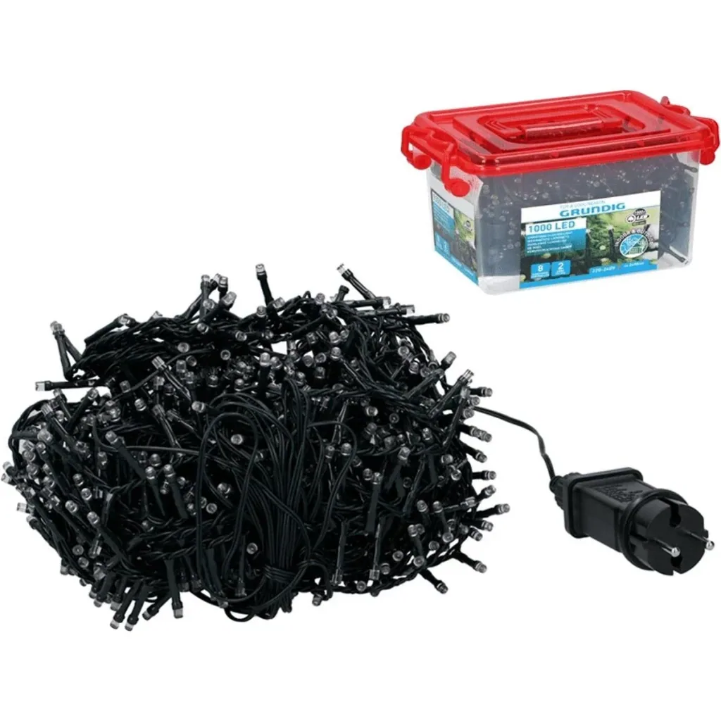LED Lichtkette Cluster Warm-weiss 1000 stuks 25 meter