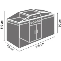 Außenabdeckung für Grill 135 cm