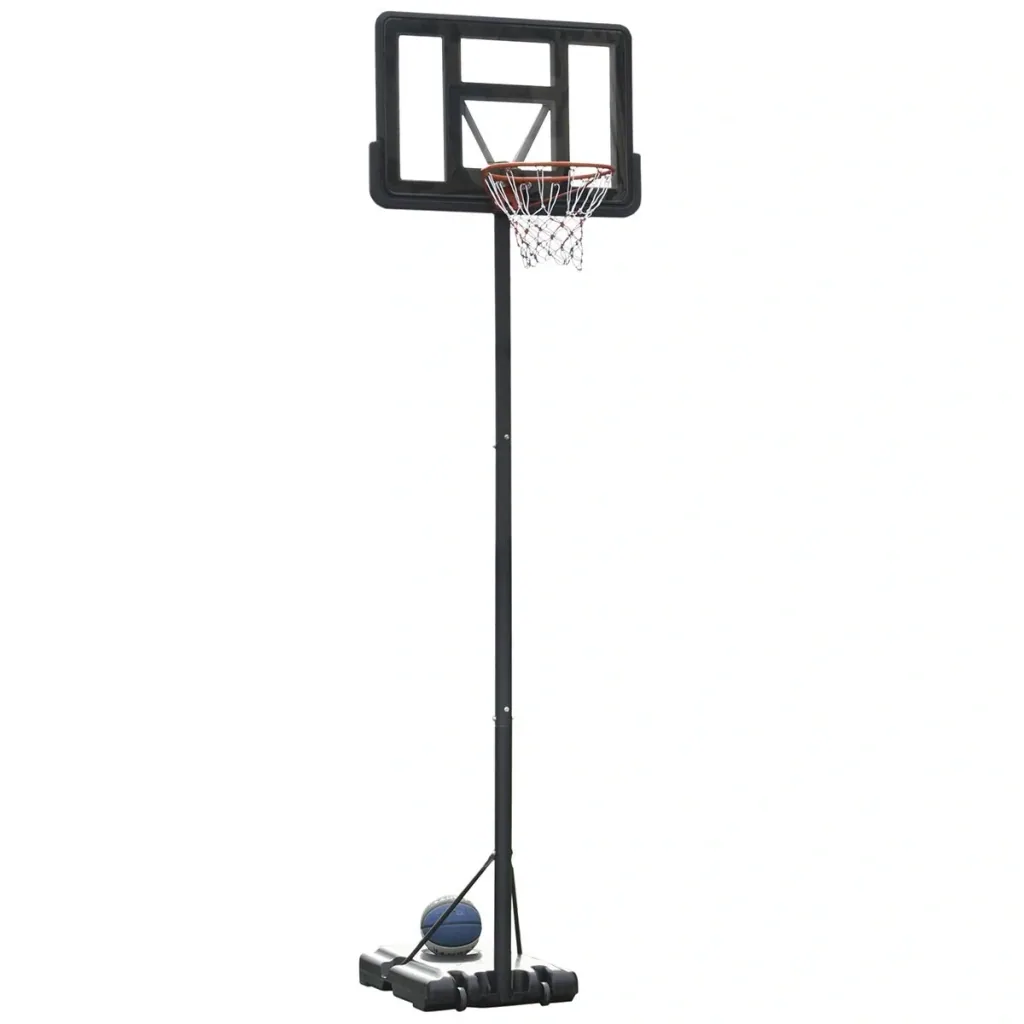Basketballständer tragbar freistehend verstellbarer Basketballständer mit zwei beweglichen Rädern geeignet für den Außen