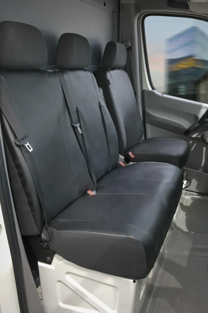 Passform Sitzbezüge für Einzelsitz und Doppelbank vorne für Mercedes Sprinter und VW Crafter ab BJ 05/2006 - heute