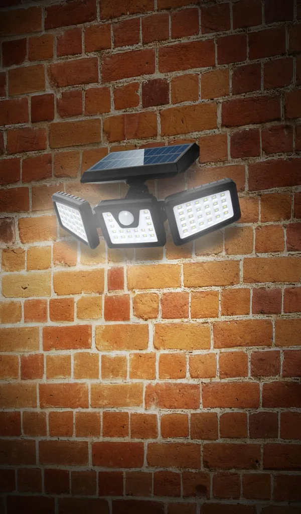 Solar LED Wandleuchte mit Bewegungsmelder