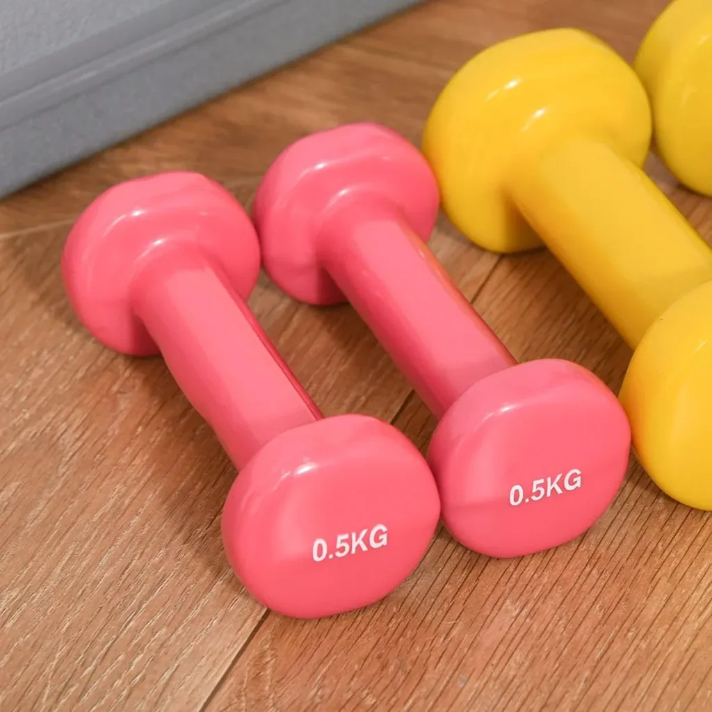 Hantel Set 6 kg bunt