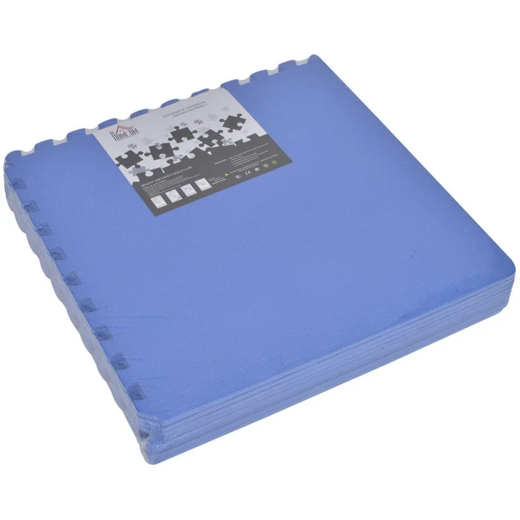 8 tlg Puzzlematte Spielmatte Bodenmatte Turnmatte EVA blau