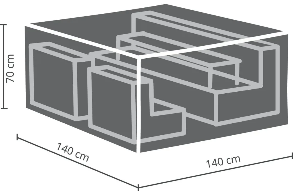 Profi-Schutzhülle für Lounge-Gruppen klein, quadratisch