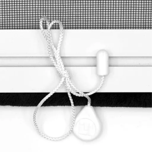 Insektenschutz-Rollo für Fenster, 100 x 160 cm in weiß