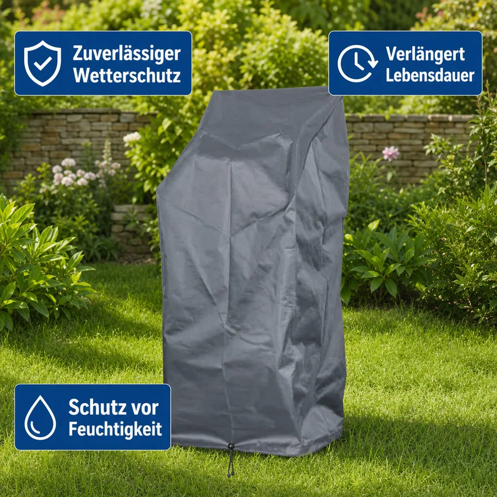 Schutzhülle Stuhl, Gartenstuhl Schutzhülle Deluxe, wetterfest, 65x65x120/80cm