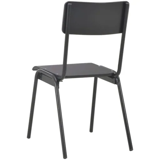 Esstischstühle 2tlg. massiv Sperrholz Stahl schwarz