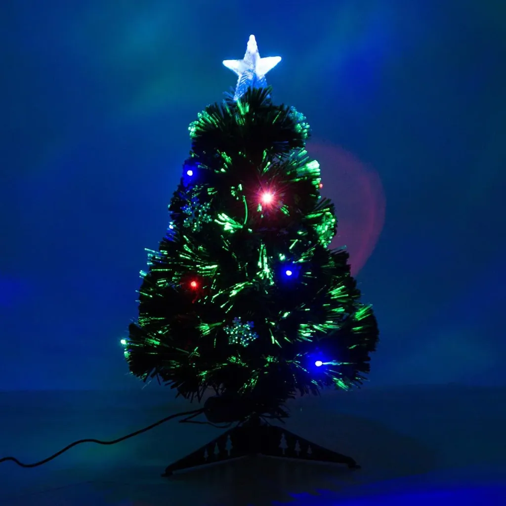 Christbaum inklusive Kunststoffständer grün