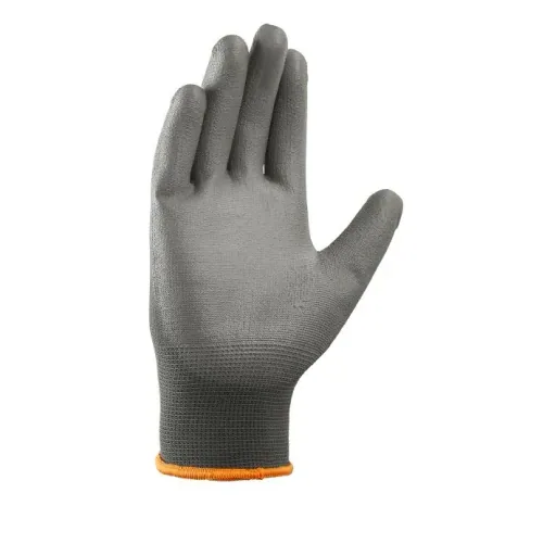 Polyester-Strickhandschuh grau, 5er Set