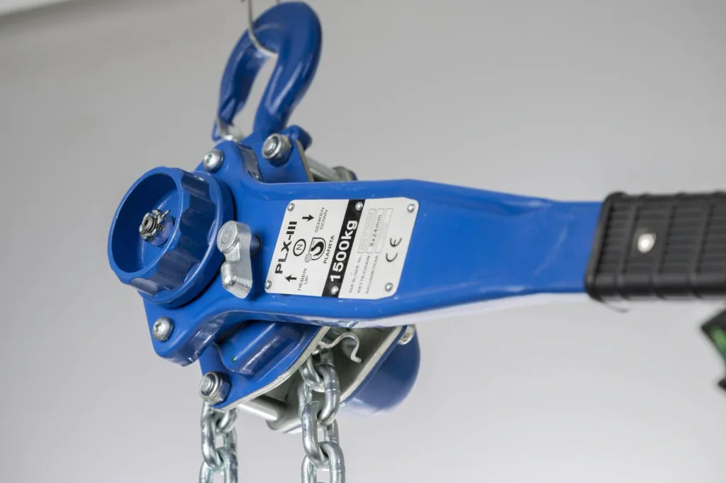 Hebelzug PLX-III 0,75, Tragfähigkeit 750 kg, Hub 1,5 m, 1-strängig