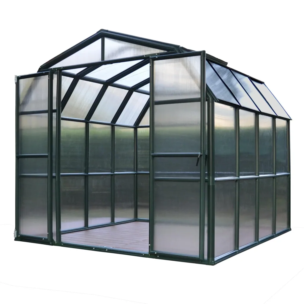 Kunststoff Gewächshaus Grand Gardener 46 mit Fundament, 267 x 389 x 238 cm