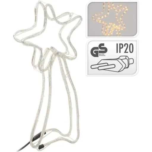 Sternbeleuchtung - 144 Lichter - 4m - Metallrahmen