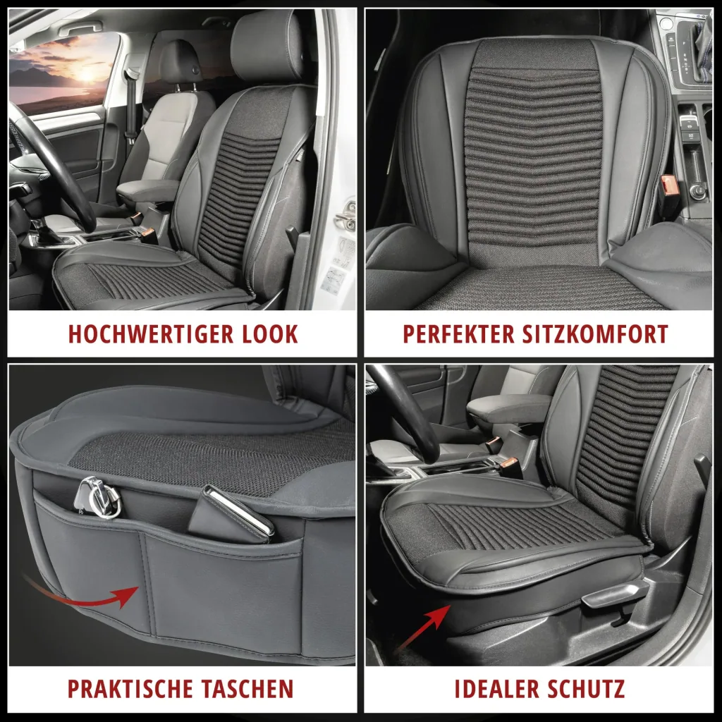 PKW Sitzauflage Max, Auto-Sitzaufleger schwarz