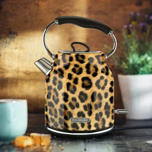 Panther Wasserkocher - Panther Druck - 1.7L - Leopard - Retro