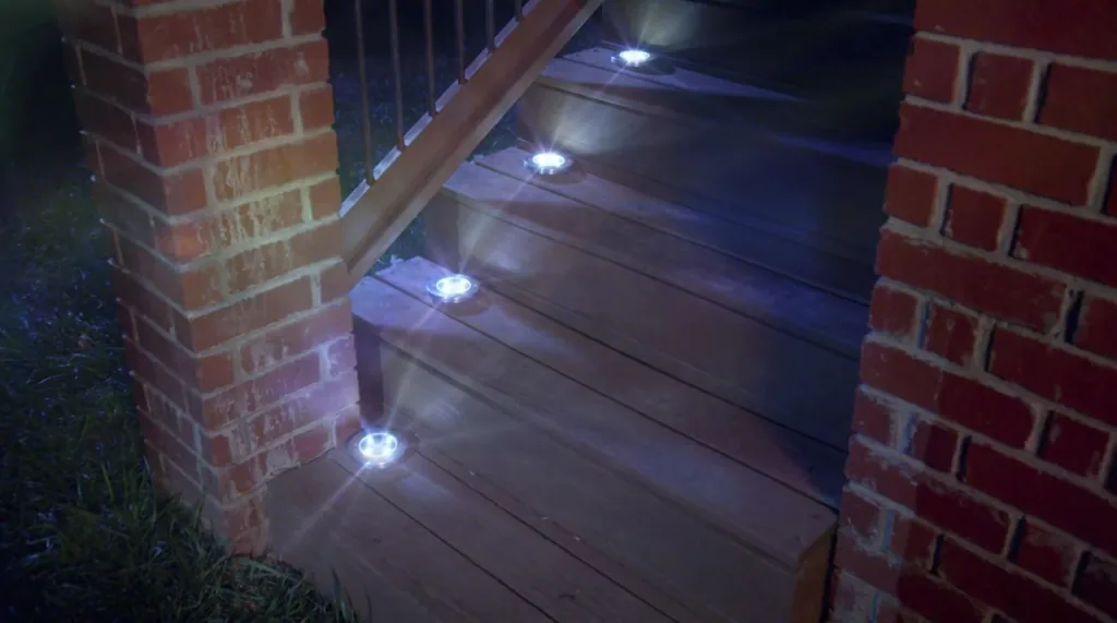 LED Solarleuchte Disk Lights - 4 Stück