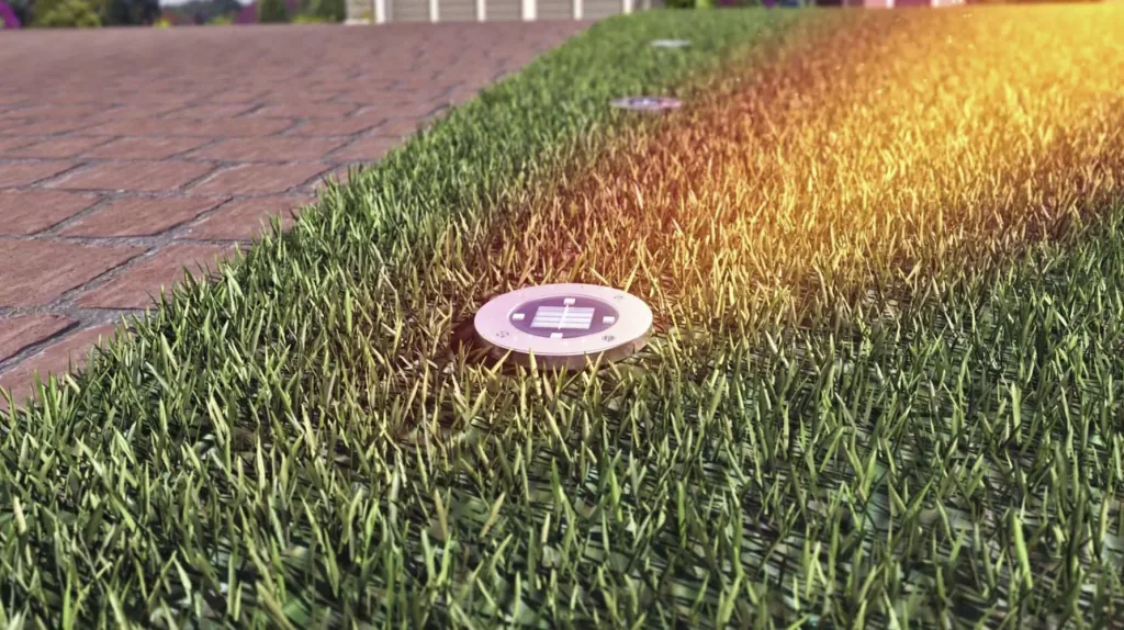 LED Solarleuchte Disk Lights - 4 Stück