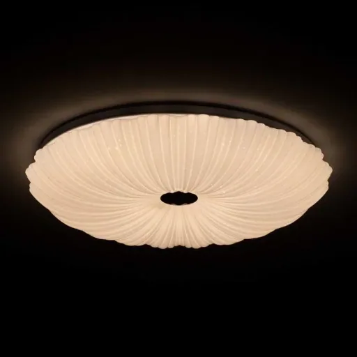 LED Wand-/ Deckenleuchte SHINING CORAL 24W mit Lichttemperaturwechsel + Sleeptimer + Fernbedienung Ø490 mm DIM