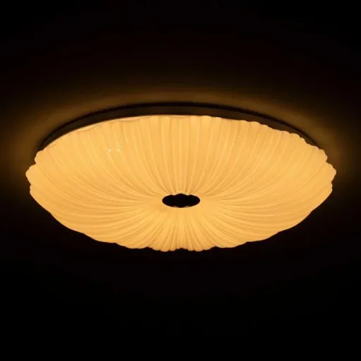 LED Wand-/ Deckenleuchte SHINING CORAL 24W mit Lichttemperaturwechsel + Sleeptimer + Fernbedienung Ø490 mm DIM