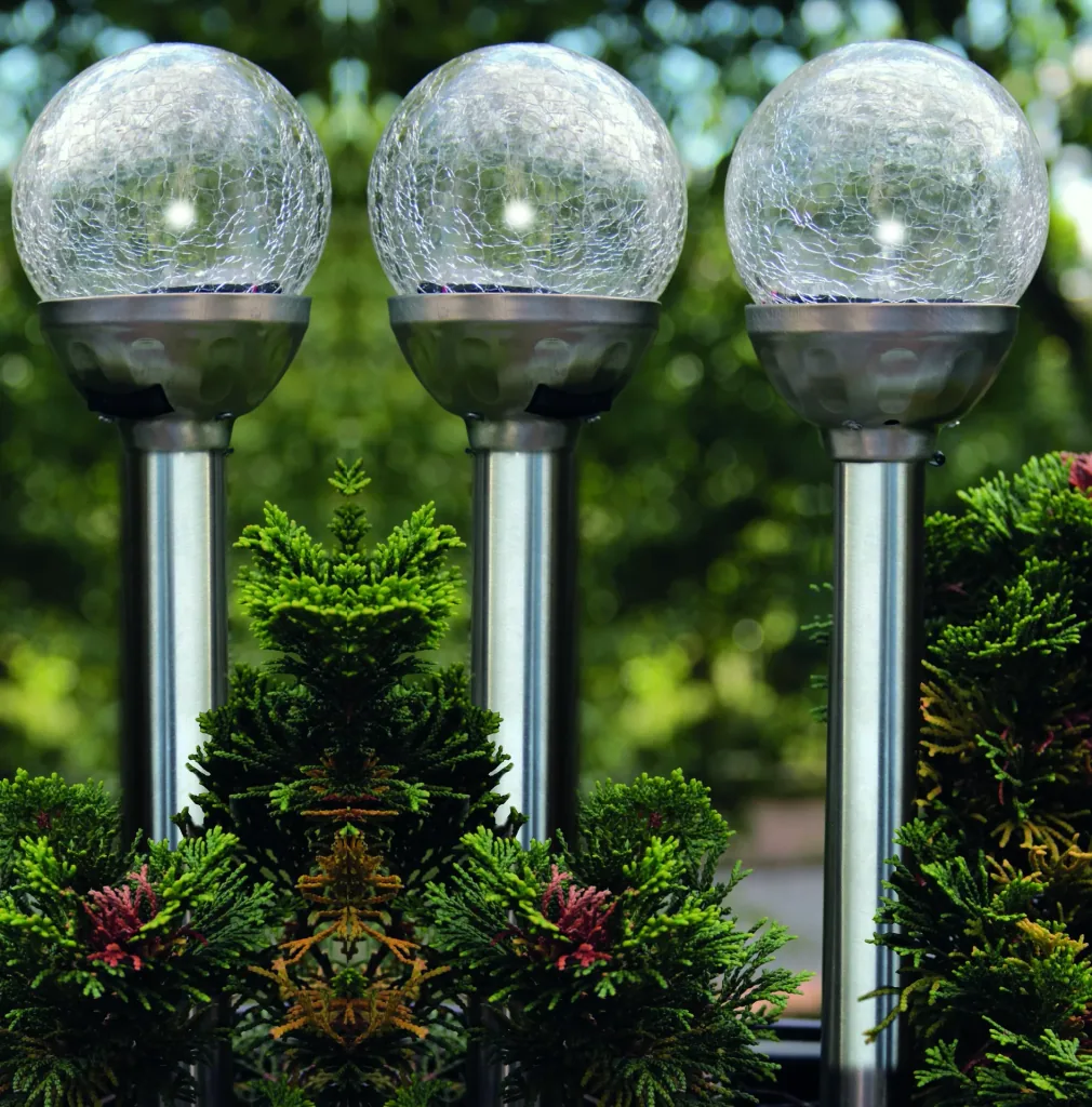 Solar Glasmosaik Gartenleuchte 3er Set