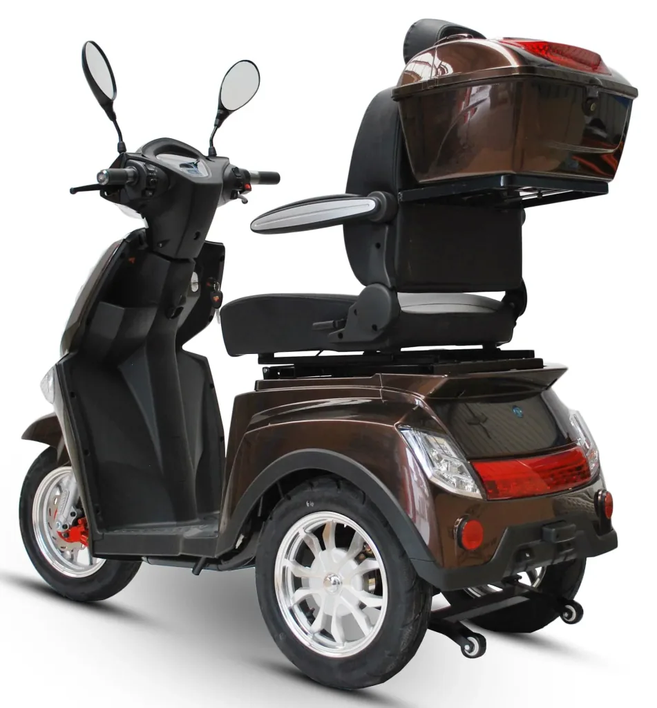 Elektromobil braun - herausnehmbarer Li-Io Akku 30 Ah - 25 km/h - 1000 Watt Seniorenmobil