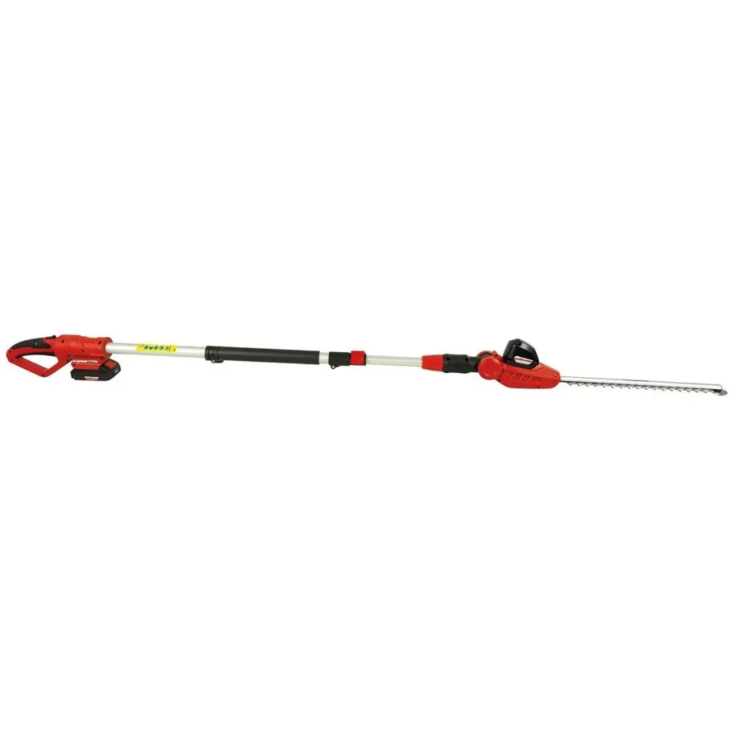Heckenschere mit Teleskopstiel, Akku und Ladegerät - 41cm Schnittlänge - AHS 2020 T-Lion