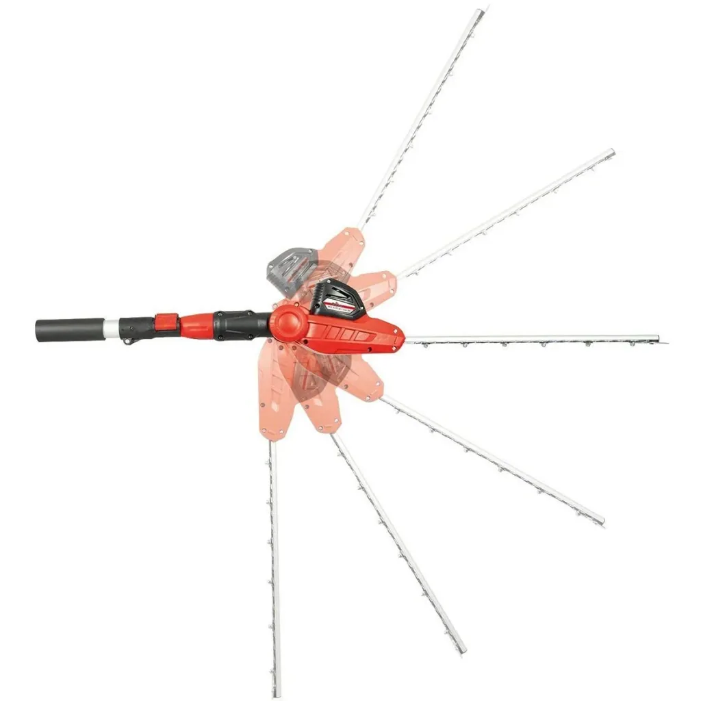 Heckenschere mit Teleskopstiel, Akku und Ladegerät - 41cm Schnittlänge - AHS 2020 T-Lion