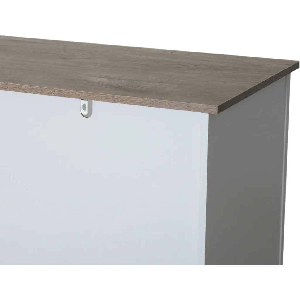 Bücherregal Bücherschrank Aktenregal Standregal Anrichte 9 Fächer Retro Vintage höhenverstellbar Holz 120 x 40 x 90 cm