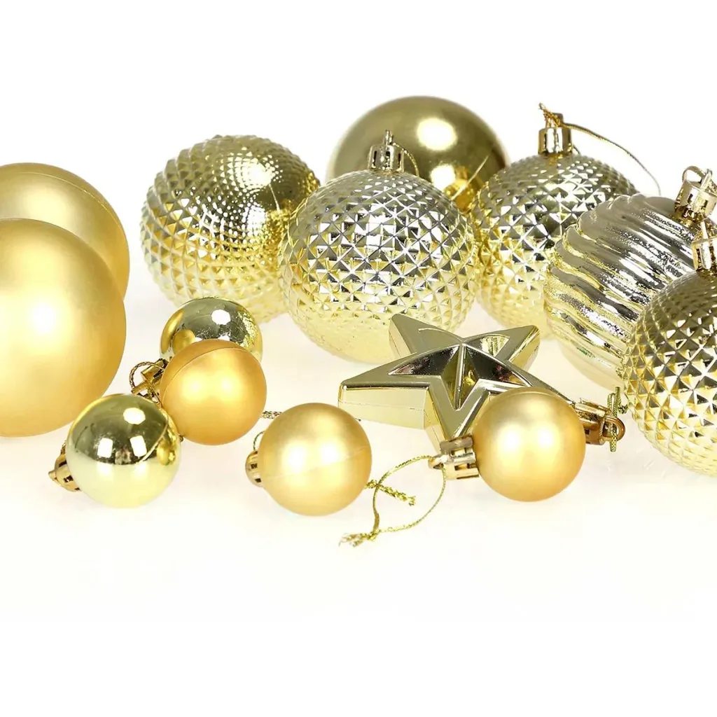 Christbaumschmuck - Christbaumschmuck - gold 66 Stk.