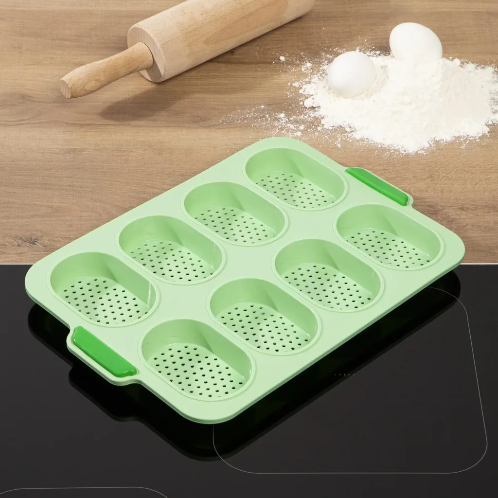 Brötchenbackform aus Silikon