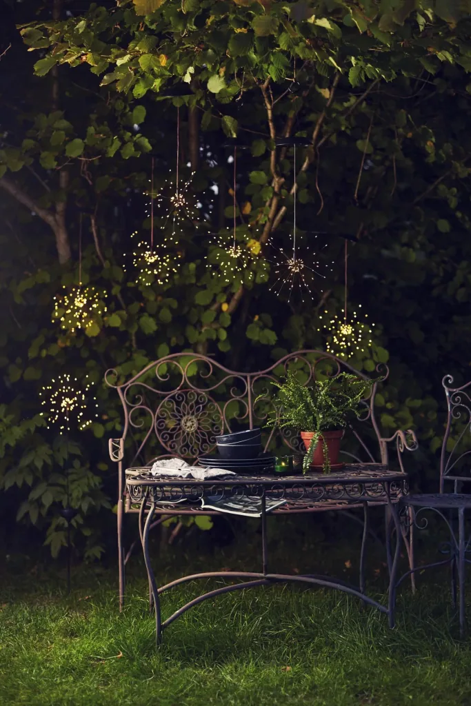 Solar Pusteblume mit warmweißen LEDs