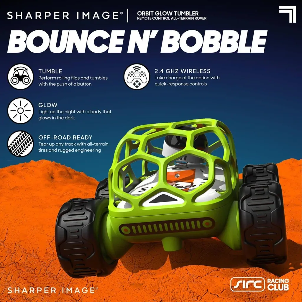Sharper Image RC Orbit steuerbares Auto - Geeignet für alle Terrains - Stunt / Flip Car - Glow in the dark