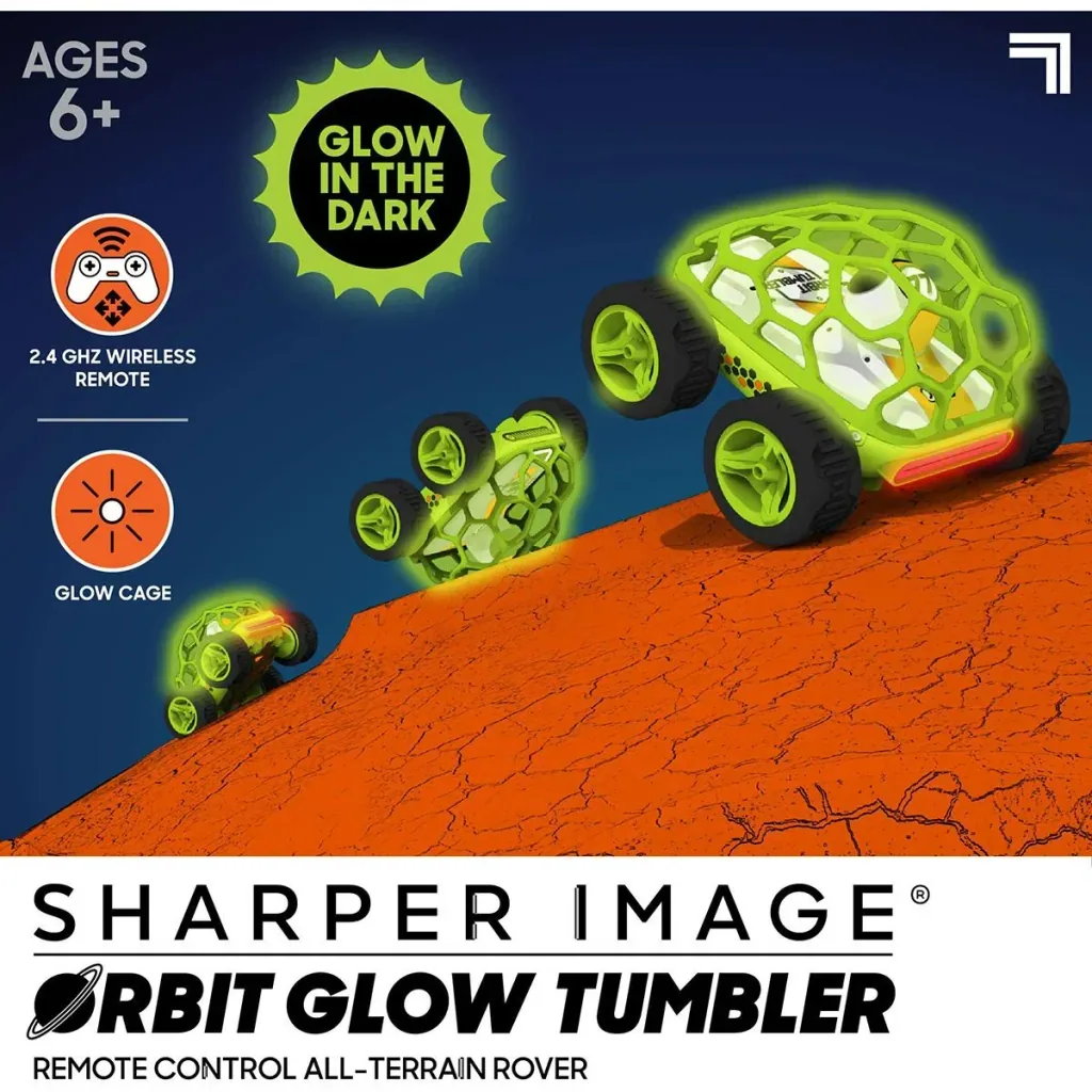 Sharper Image RC Orbit steuerbares Auto - Geeignet für alle Terrains - Stunt / Flip Car - Glow in the dark