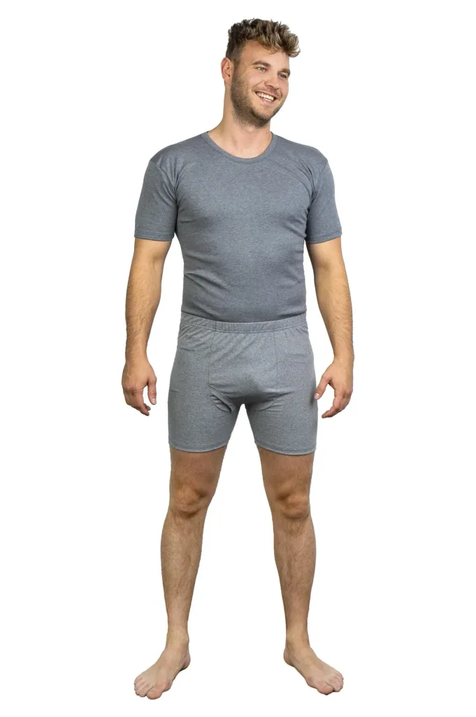 Retroshorts, dunkelgrau/melange, Gr.M