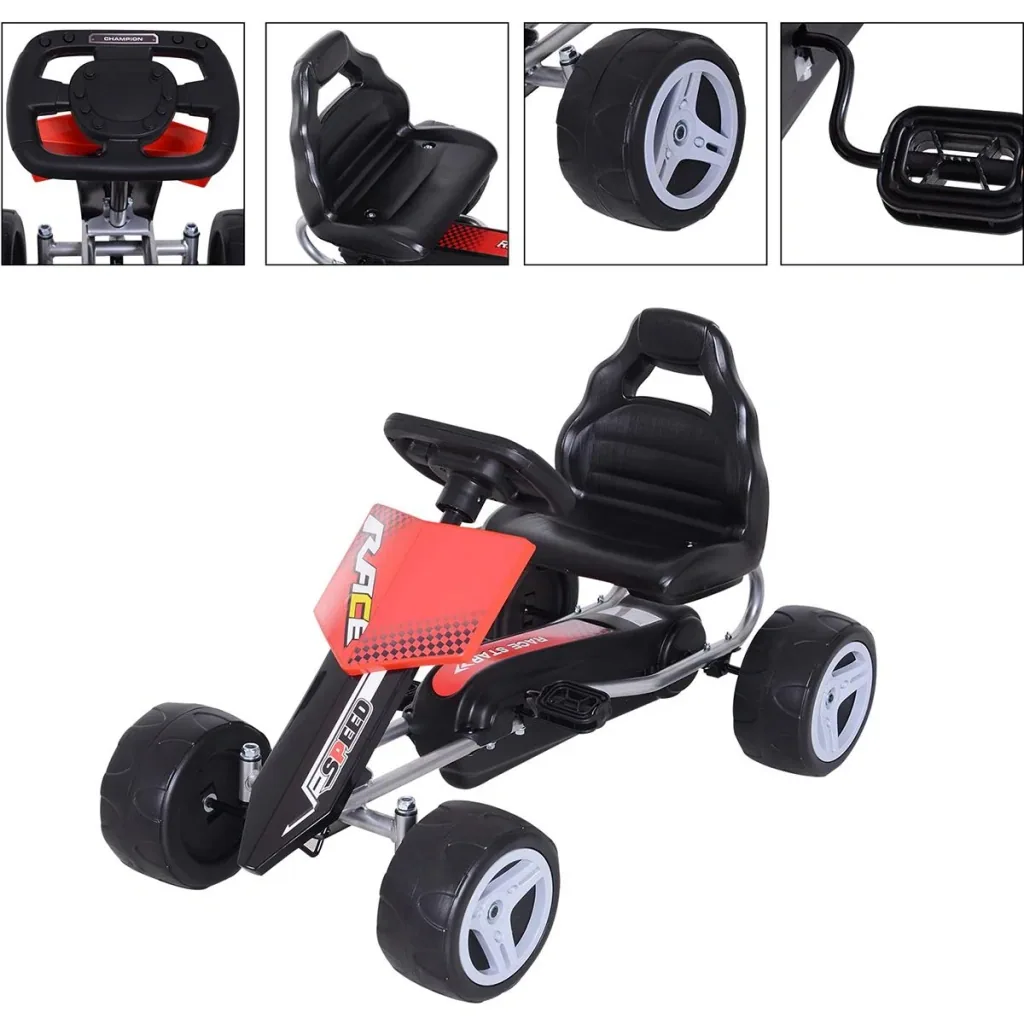 Kinder Go-Kart rot/schwarz