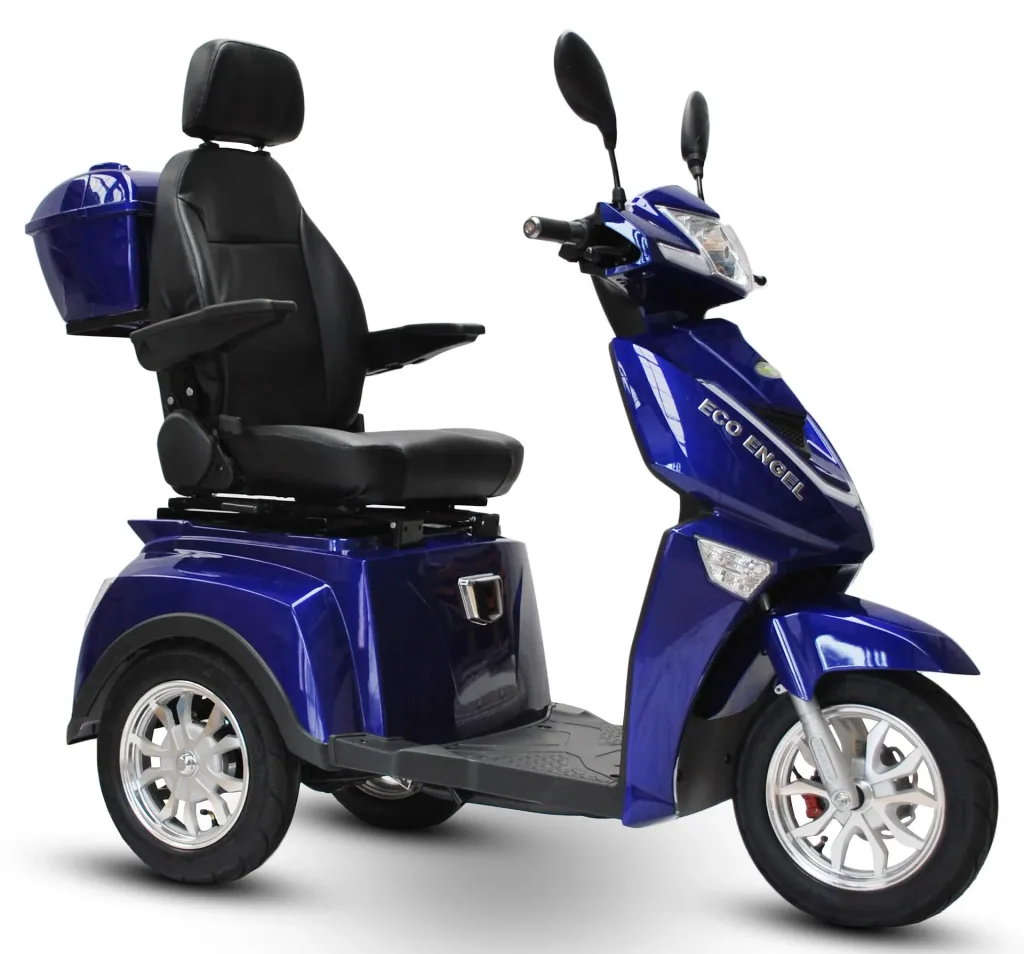 Elektromobil blau - herausnehmbarer Li-Io Akku 20 Ah - 25 km/h - 1000 Watt Seniorenmobil