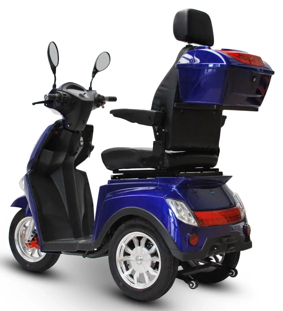 Elektromobil blau - herausnehmbarer Li-Io Akku 20 Ah - 25 km/h - 1000 Watt Seniorenmobil
