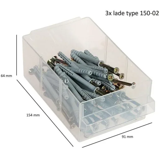 Kommode mit 44 Schubladen - 51x30,6x15cm