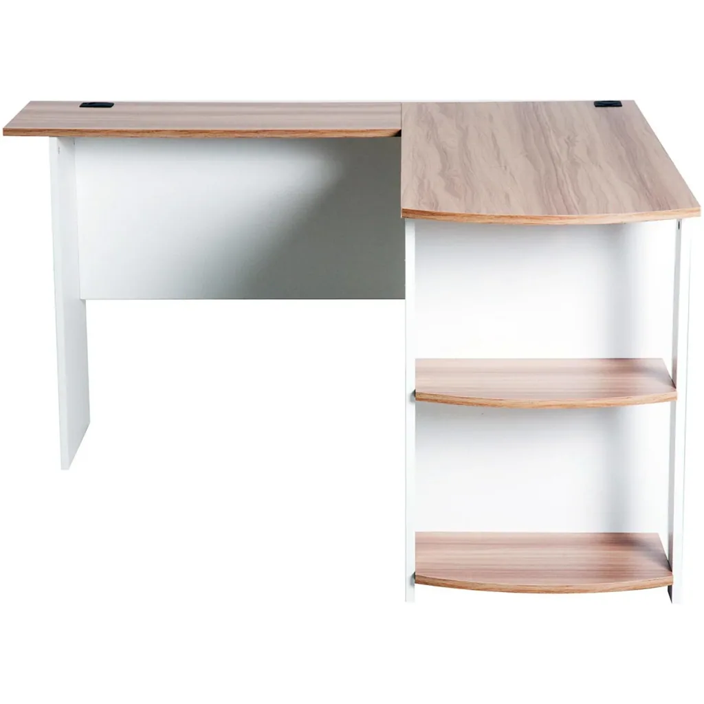 Eckschreibtisch Schreibtisch Staufach Walnuss L136 x B130 x H72cm