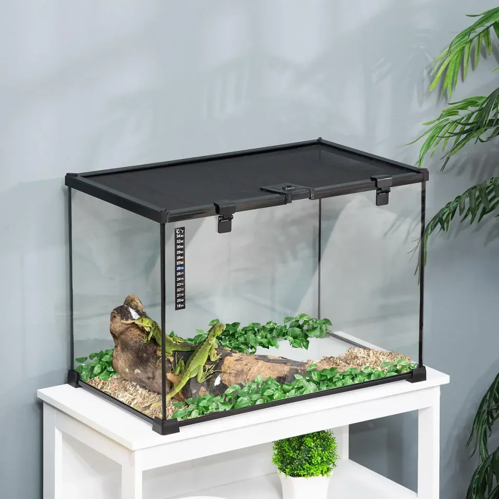 Terrarium für Reptilien 50 cm x 30 cm x 35 cm
