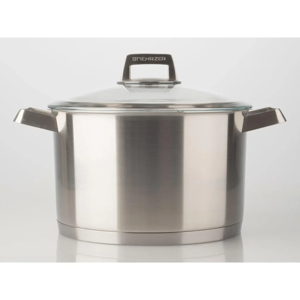 Mehrzer Premium - Hoher Kochtopf mit Deckel - 24 cm - Edelstahl