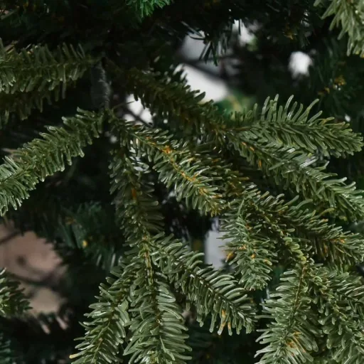 künstlicher Weihnachtsbaum 2,1 m Christbaum Tannenbaum PVC PE Metall Grün Ø105 x 210 cm