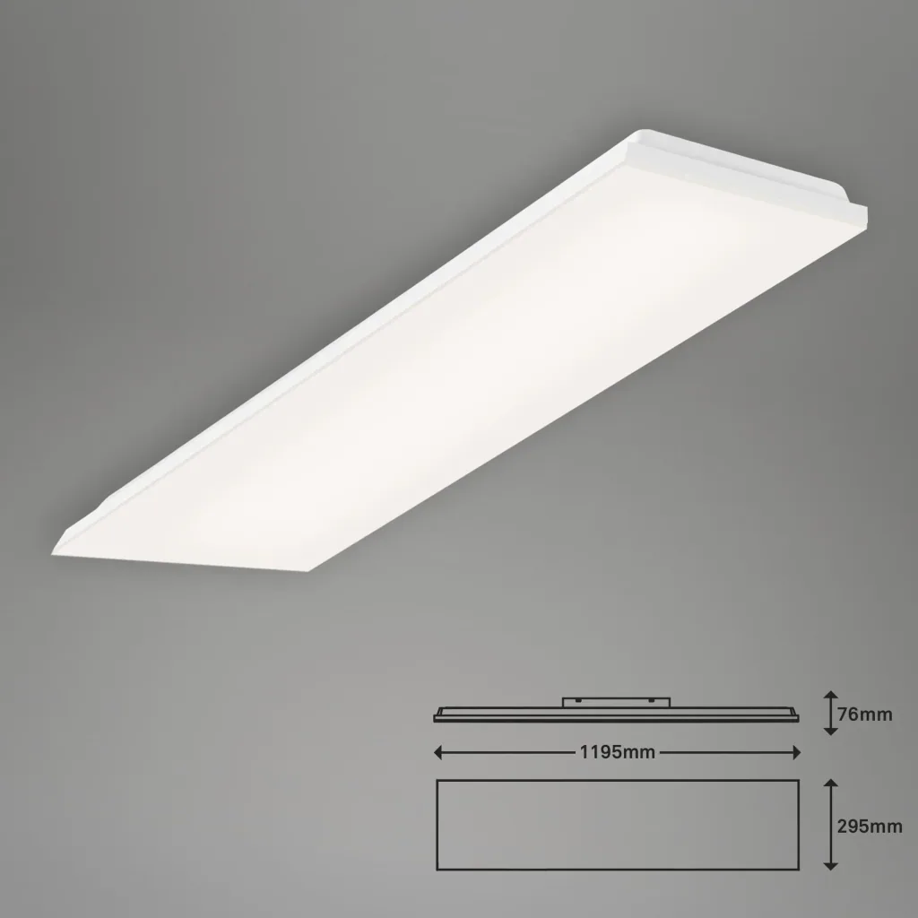 Rahmenloses LED Panel, rechteckig, 38 Watt, weiß