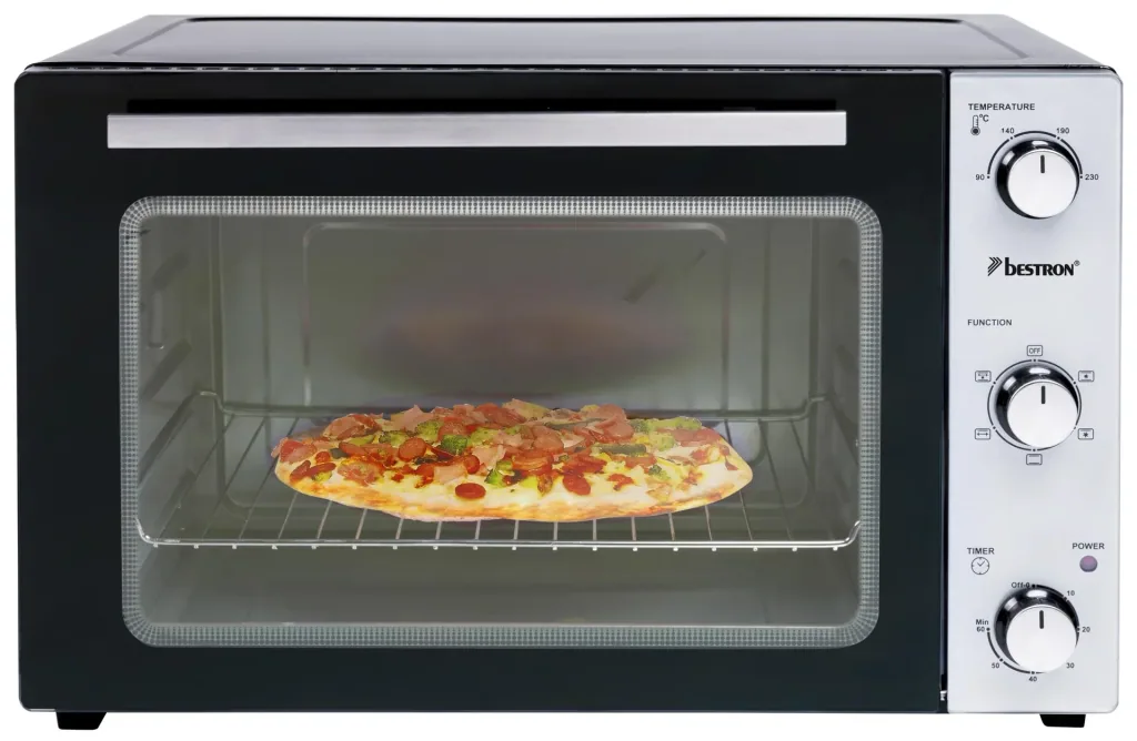 Grill-Backofen mit Drehspieß, Umluftfunktion, 55 Liter, 2000 Watt