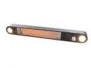 Terrassenheizung Wand- oder Deckenmontage 1500 W mit LED-Beleuchtung