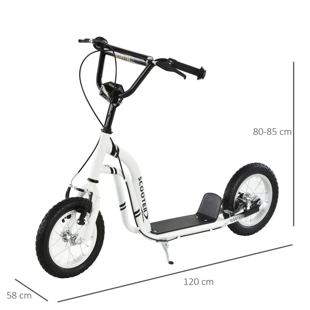 Tretroller mit Handbremse