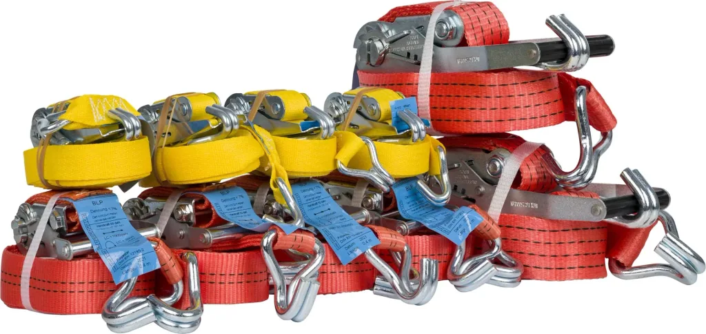 Zurrgurtpaket in einem praktischen Rucksack,11-teiliges Set, 500-4000 daN, 6-8 m Länge