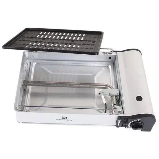 Tragbarer Smart-Gasgrill Tischgrill Campingkocher - inkl. 2 Gasflaschen